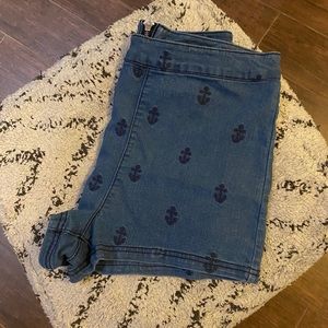 Hi-Rise Denim Shorts